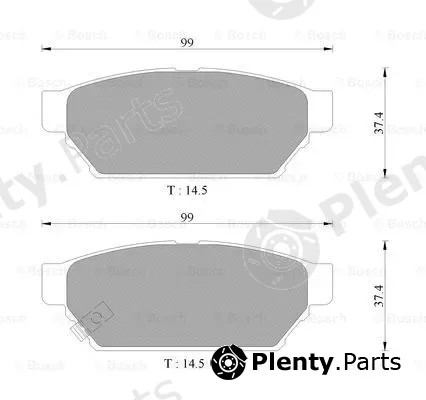 Bosch 0986AB9118 — Brake Pad Set, disc brake