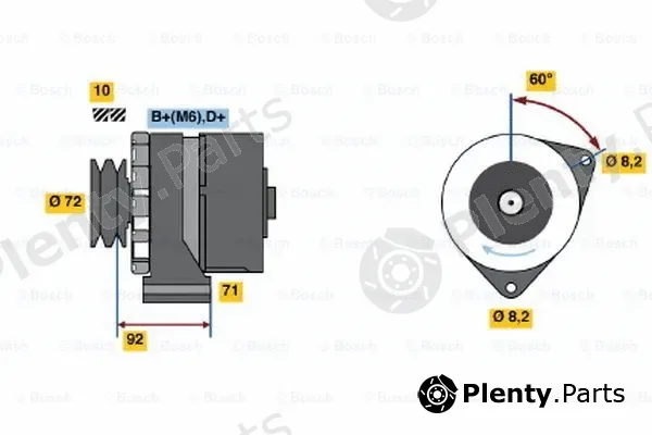 Bosch 0986030730 — Alternator