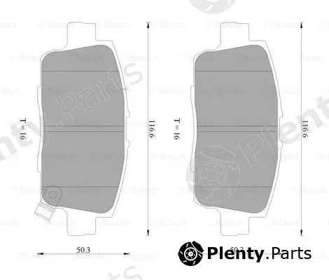 Bosch 0986AB2295 — Brake Pad Set, disc brake