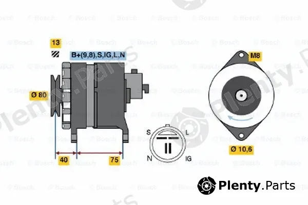 Bosch 0986041771 — Alternator