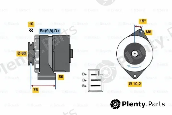 Bosch 0986033260 — Alternator