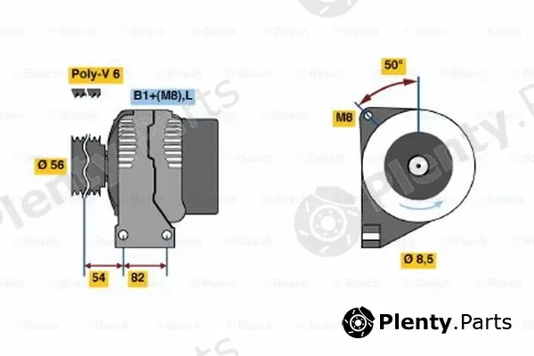 Bosch 0124515017 — Alternator