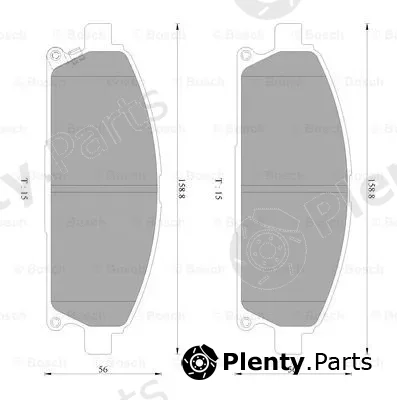 Bosch 0986AB2364 — Brake Pad Set, disc brake