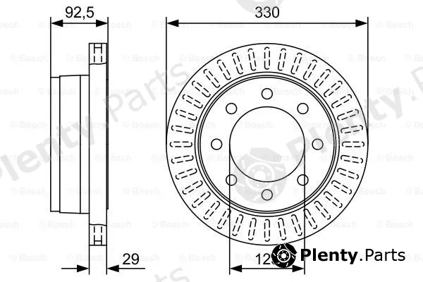 Bosch 0986479W25 — Brake Disc