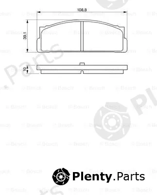 Bosch 0986460741 — Brake Pad Set, disc brake