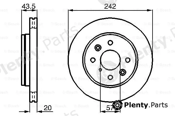 Bosch 0986478781 — Brake Disc