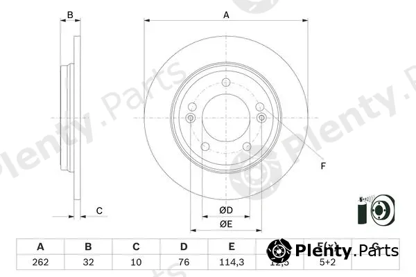 Bosch 0986479G29 — Brake Disc
