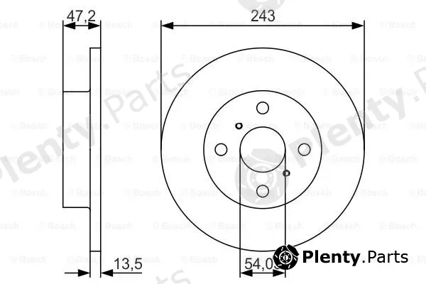 Bosch 0986479R87 — Brake Disc