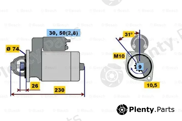 Bosch 0001108206 — Starter