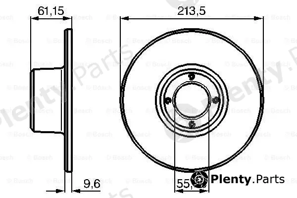 Bosch 0986478811 — Brake Disc