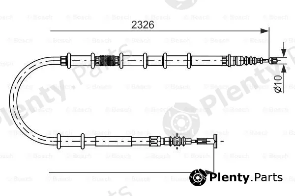Bosch 1987482185 — Cable Pull, parking brake