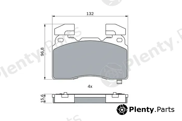 Bosch 0986424894 — Brake Pad Set, disc brake