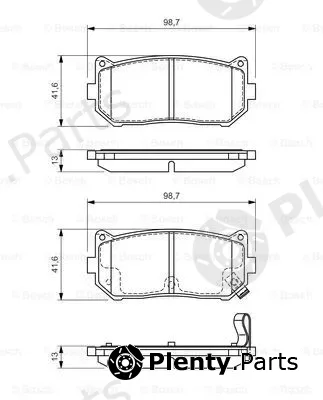 Bosch 0986424693 — Brake Pad Set, disc brake