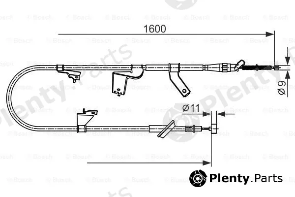 Bosch 1987482428 — Cable Pull, parking brake