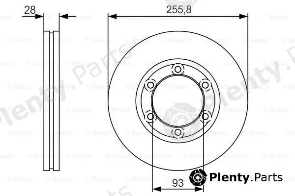 Bosch 0986479R37 — Brake Disc