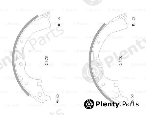 Bosch 0986AB0068 — Brake Shoe Set