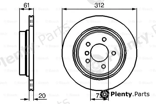 Bosch 0986478768 — Brake Disc