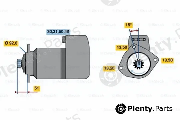 Bosch 0001416010 — Starter