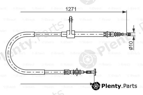 Bosch 1987482186 — Cable Pull, parking brake