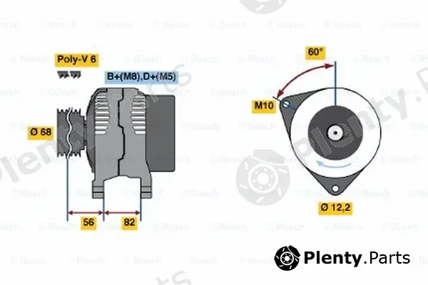 Bosch 0123320066 — Alternator