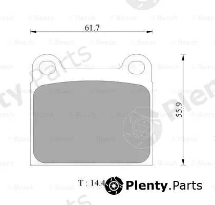 Bosch 0986AB4419 — Brake Pad Set, disc brake