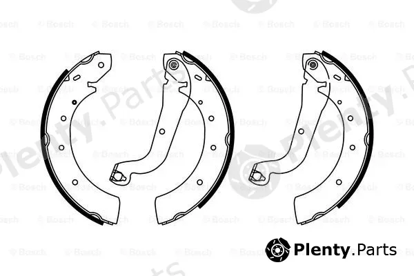 Bosch 0986487785 — Brake Shoe Set
