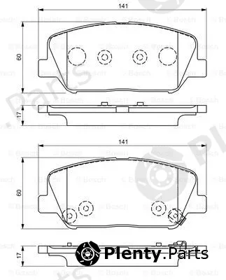 Bosch 0986495337 — Brake Pad Set, disc brake