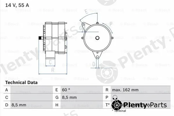 Bosch 0986037890 — Alternator