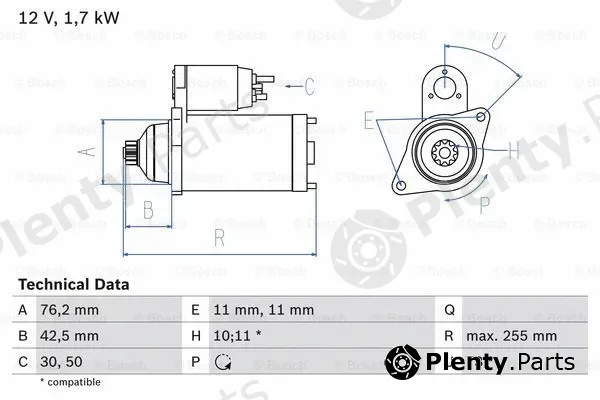 Bosch 0986020280 — Starter