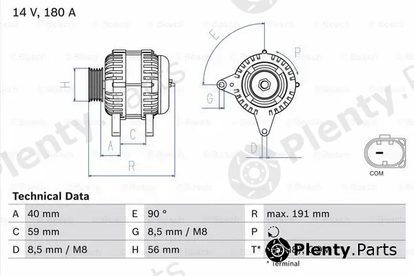 Bosch 0986081890 — Alternator