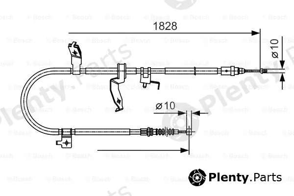 Bosch 1987482053 — Cable Pull, parking brake
