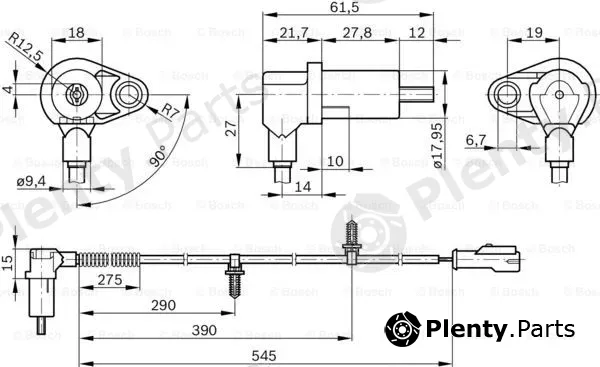 Bosch 0265006482 — Sensor, wheel speed