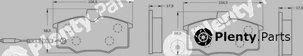 Bosch 0986BB0482 — Brake Pad Set, disc brake