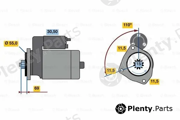 Bosch 0986023670 — Starter