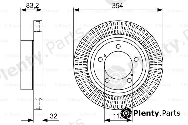 Bosch 0986479V50 — Brake Disc