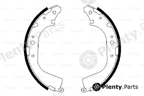 Bosch 0986487354 — Brake Shoe Set