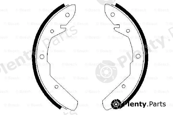 Bosch 0986487535 — Brake Shoe Set