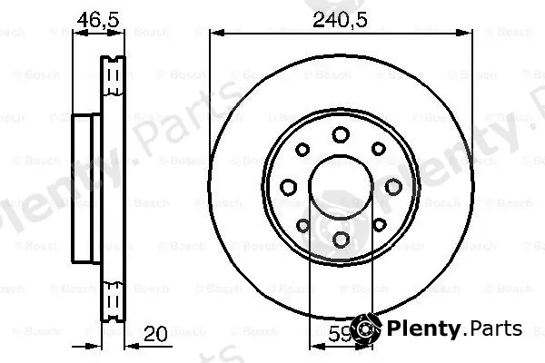 Bosch 0986478878 — Brake Disc