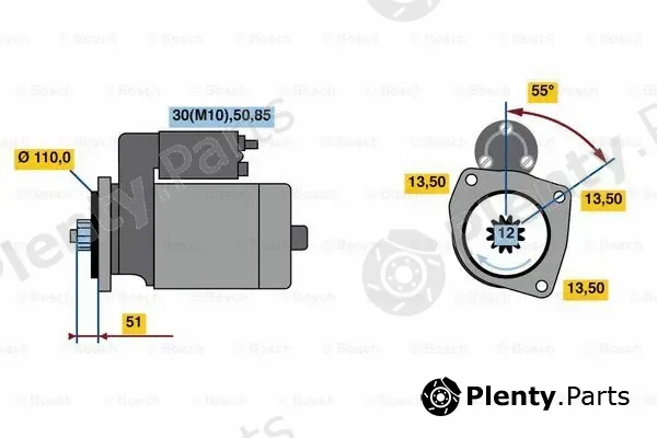 Bosch 0001261008 — Starter