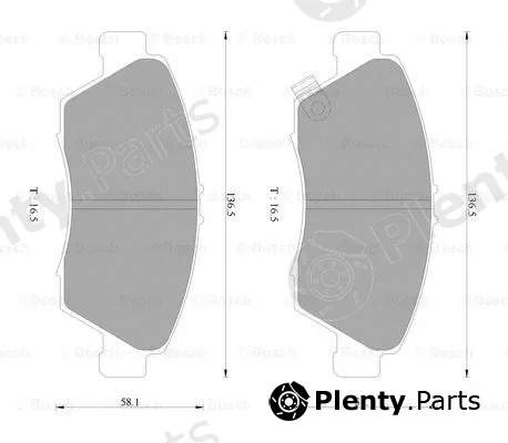 Bosch 0986AB2377 — Brake Pad Set, disc brake