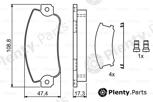 Bosch 0986495456 — Brake Pad Set, disc brake