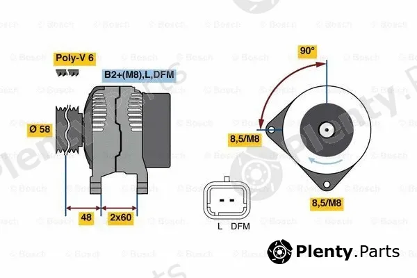 Bosch 0986081110 — Alternator
