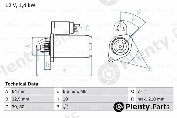 Bosch 0986025080 — Starter