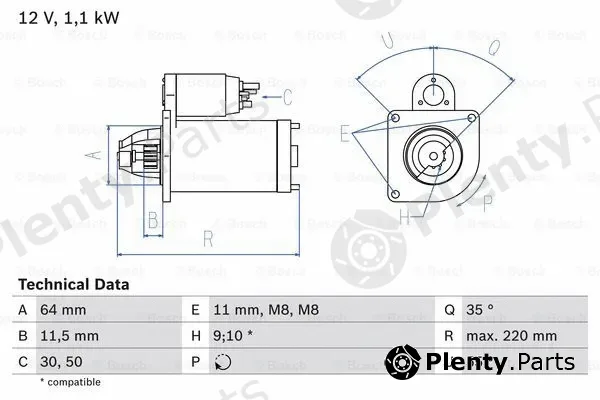 Bosch 0986018880 — Starter