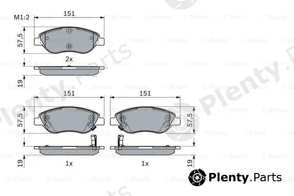 Bosch 0986424042 — Brake Pad Set, disc brake