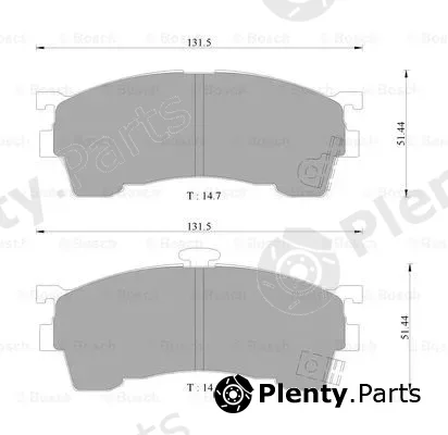 Bosch 0986505781 — Brake Pad Set, disc brake