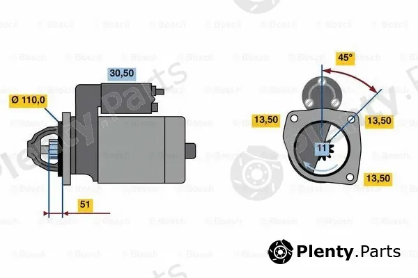 Bosch 0001263004 — Starter