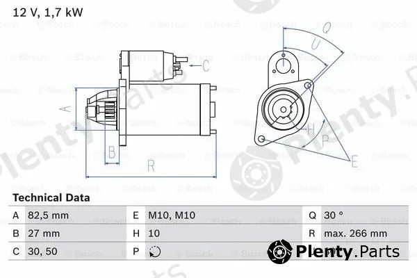 Bosch 0986013150 — Starter