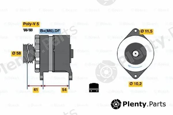 Bosch 0120450029 — Alternator