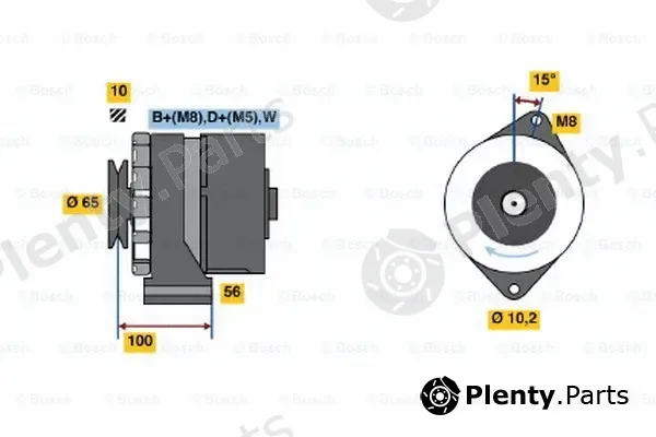 Bosch 0120489377 — Alternator